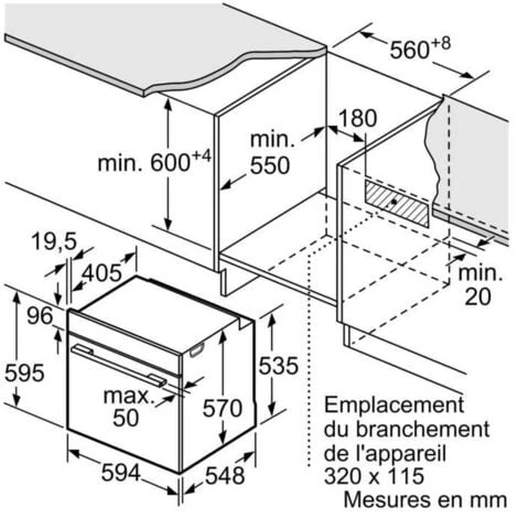 Fours Encastrables Électrique 71L BOSCH 3600W 59.4cm, BOSHBA573BV0 4 Fours Encastrables Électrique 71L BOSCH 3600W 59.4cm, BOSHBA573BV0 – Image 2