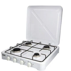 EDM EDM Cuisinière à Gaz 4 Feux - Camping - Blanc - 50x50x12cm -VIDAXL || Bosch || Whirlpool Soldes 100302861 3