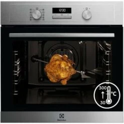 Four Encastrable Pyrolyse ELECTROLUX EOF4P02X - Tournebroche - A+ - Chaleur Pulsée - 72 L - Porte Froide - 60 Cm