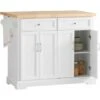 Desserte FKW71-WN Sur Roulettes Meuble De Cuisine De Service Roulant En Bois Avec Plans De Travail Rabattable, SoBuy -VIDAXL || Bosch || Whirlpool Soldes 10888330 1