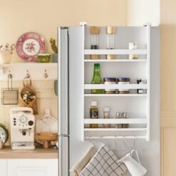 Desserte FKW71-WN Sur Roulettes Meuble De Cuisine De Service Roulant En Bois Avec Plans De Travail Rabattable, SoBuy -VIDAXL || Bosch || Whirlpool Soldes 10888330 5