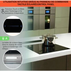 Royal Flush Hotte Aspiranteà Courant Descendant 430 M³/h60 Cm -VIDAXL || Bosch || Whirlpool Soldes 12992195 4