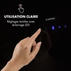 Annabelle 90 Hotte Aspirante En Verre 595 M³/h Panneau Tactile Noir -VIDAXL || Bosch || Whirlpool Soldes 12992310 3