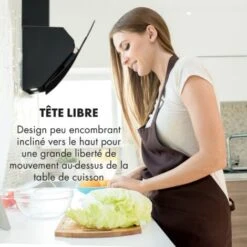 Annabelle 90 Hotte Aspirante En Verre 595 M³/h Panneau Tactile Noir -VIDAXL || Bosch || Whirlpool Soldes 12992310 4