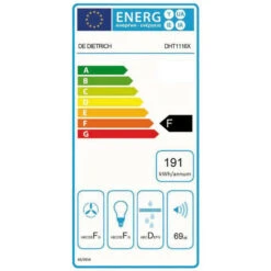 Hotte Télescopique 56cm 430m3/h - De Dietrich - Dht1116x -VIDAXL || Bosch || Whirlpool Soldes 13220970 3