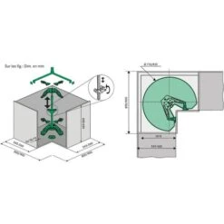 Ferrure Revo 90 Seule - Décor : Blanc - KESSEBOHMER -VIDAXL || Bosch || Whirlpool Soldes 13487496 4
