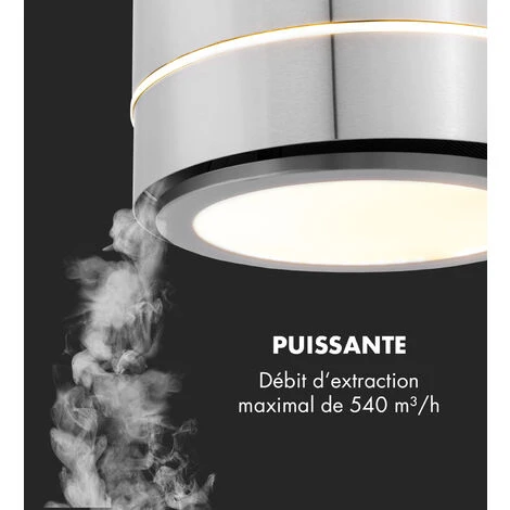 Tron Ambience Hotte Aspirante En îlot Ø 38 Cm Mode Recirculation 540 M³/h LED - Inox 4 Tron Ambience Hotte Aspirante En îlot Ø 38 Cm Mode Recirculation 540 M³/h LED - Inox – Image 2