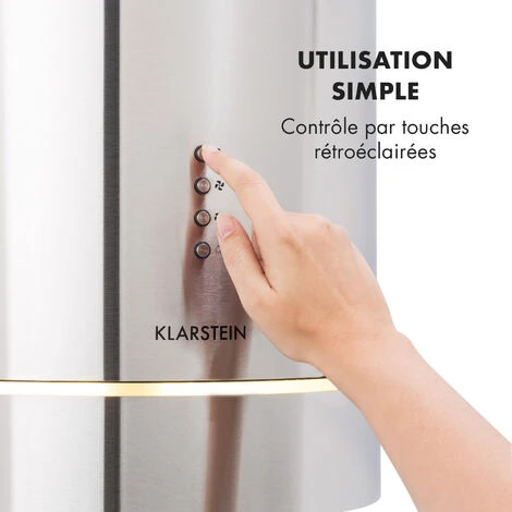 Tron Ambience Hotte Aspirante En îlot Ø 38 Cm Mode Recirculation 540 M³/h LED - Inox 7 Tron Ambience Hotte Aspirante En îlot Ø 38 Cm Mode Recirculation 540 M³/h LED - Inox – Image 5