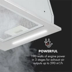 Down Under Hotte Aspirante Encastrable 60cm 590 M³/h LED - Inox -VIDAXL || Bosch || Whirlpool Soldes 13733327 4
