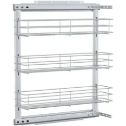 Panier à 3 Niveaux Métallique De Cuisine 47x15,5x55,5 Cm VidaXL