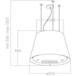 Hotte Cuisine Elica Suspendue Noir EASY UX 50 Cm -VIDAXL || Bosch || Whirlpool Soldes 16737470 4