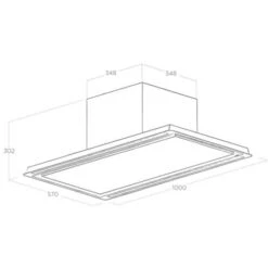 Hotte Plafond Elica HILIGHT Blanc 100 Cm 6 Hotte Plafond Elica HILIGHT Blanc 100 Cm -VIDAXL || Bosch || Whirlpool Soldes 16737753 2