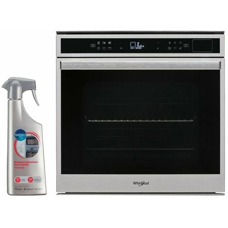 WHIRLPOOL Four Pyrolyse Encastrable Inox 73L Multifonction Chaleur Pulsée 6eme Sens 3 WHIRLPOOL Four Pyrolyse Encastrable Inox 73L Multifonction Chaleur Pulsée 6eme Sens