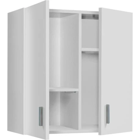 Armoire Murale Blanc Mat Avec 2 Portes Et 2 étagères Coulissantes Blanc 3 Armoire Murale Blanc Mat Avec 2 Portes Et 2 étagères Coulissantes Blanc