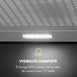 Capannina Hotte Escamotable 60cm 166m³/h Acier Inoxydable Argent -VIDAXL || Bosch || Whirlpool Soldes 18618322 4