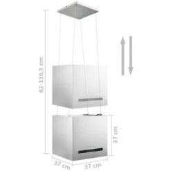 Hotte Suspendue à Capteur Tactile LCD 37 Cm Acier Inoxydable VidaXL -VIDAXL || Bosch || Whirlpool Soldes 18802174 3