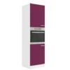 ULTRA Colonne Four Avec Plan De Travail L 60 Cm - Aubergine Mat -VIDAXL || Bosch || Whirlpool Soldes 18848143 1