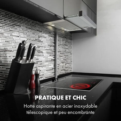 Viola Hotte Murale Aspirante 60 Cm 612m³ / H Classe A Inox Argent 4 Viola Hotte Murale Aspirante 60 Cm 612m³ / H Classe A Inox Argent – Image 2