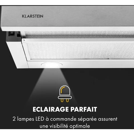 Viola Hotte Murale Aspirante 60 Cm 612m³ / H Classe A Inox Argent 7 Viola Hotte Murale Aspirante 60 Cm 612m³ / H Classe A Inox Argent – Image 5