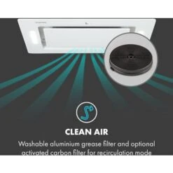 Hektor Eco Hotte Encastrée 52cm 566 M³/h Moteur 200W Classe B Blanc -VIDAXL || Bosch || Whirlpool Soldes 20110804 5