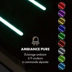 High Line Hotte De Plafond 77cm 410m3/h 3 Niveaux Classe C Noire -VIDAXL || Bosch || Whirlpool Soldes 22845236 4