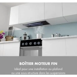 High Line Hotte De Plafond 77cm 410m3/h 3 Niveaux Classe C Noire -VIDAXL || Bosch || Whirlpool Soldes 22845236 5