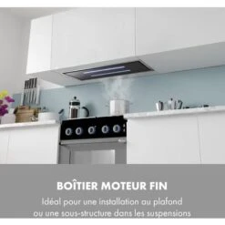 High Line Hotte De Plafond 90cm 410m3/h 3 Niveaux Classe C Noire -VIDAXL || Bosch || Whirlpool Soldes 22845237 5