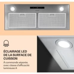 Paolo Hotte Aspirante Encastrable 72 Cm CEE : A 593 M³/h -VIDAXL || Bosch || Whirlpool Soldes 22845276 3