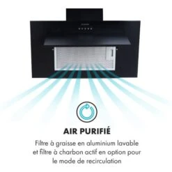 Athena Hotte Aspirante 60 Cm Air Extrait : 350 M³/h LED Noir -VIDAXL || Bosch || Whirlpool Soldes 22845283 4