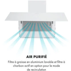 Laurel 60 Hotte Murale Aspirante 60cm 350 M³/h Classe B - Blanche -VIDAXL || Bosch || Whirlpool Soldes 22845284 5