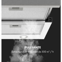 Mariana 90 Hotte Plate Aspirante 90cm 500 M³/h LED - Blanche -VIDAXL || Bosch || Whirlpool Soldes 22845330 3