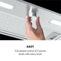 Simplica Hotte Aspirante Encastrable 52 Cm 400 M³ / H LED Inox Argent -VIDAXL || Bosch || Whirlpool Soldes 22845382 4