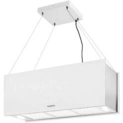 Kronleuchter XL Hotte îlot Aspirante 90cm 590m³/h LED Classe A Blanc -VIDAXL || Bosch || Whirlpool Soldes 22845431 4