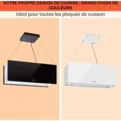 Kronleuchter XL Hotte îlot Aspirante 90cm 590m³/h LED Classe A Blanc -VIDAXL || Bosch || Whirlpool Soldes 22845431 5