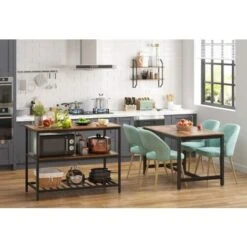 VASAGLE Étagère De Cuisine à 3 étagères, Étagère De Rangement Avec Plan De Travail, Structure En Acier Stable, 120 X 60 X 90 Cm, Facile à Monter, Marron Rustique Et Noir Par SONGMICS KKI01BX 9 VASAGLE Étagère De Cuisine à 3 étagères, Étagère De Rangement Avec Plan De Travail, Structure En Acier Stable, 120 X 60 X 90 Cm, Facile à Monter, Marron Rustique Et Noir Par SONGMICS KKI01BX -VIDAXL || Bosch || Whirlpool Soldes 24164493 3