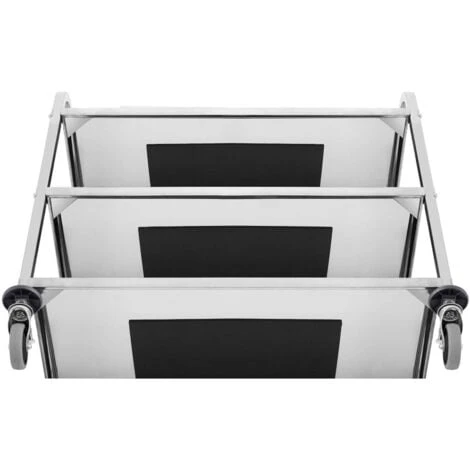 Chariot De Service Desserte À Roulettes Cuisine Table Roulante Restaurant 240kg 4 Chariot De Service Desserte À Roulettes Cuisine Table Roulante Restaurant 240kg – Image 2