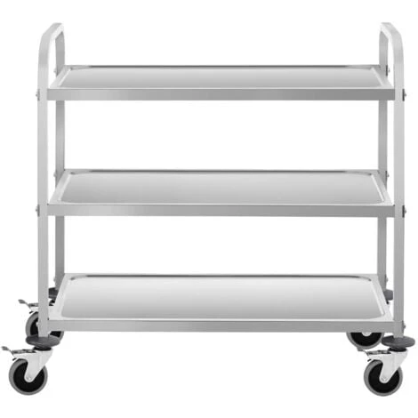 Chariot De Service Desserte À Roulettes Cuisine Table Roulante Restaurant 240kg 6 Chariot De Service Desserte À Roulettes Cuisine Table Roulante Restaurant 240kg – Image 4