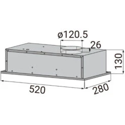 CIARRA Groupe Filtrant 52cm 300 M3/h Filtre A Charbon Evacuation Eclariage Led - Inox - 913ASS52 -VIDAXL || Bosch || Whirlpool Soldes 24417601 5