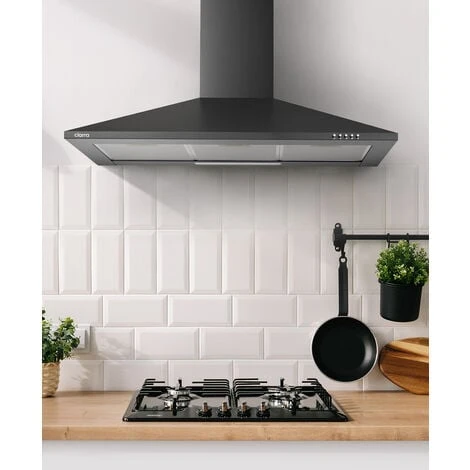 CIARRA Hotte Aspirante 90cm 370 M3/h 2pcs Filtre Actif Recyclage Ou Evacuation 3 Vitesses Classe A 201BK90 Noir 5 CIARRA Hotte Aspirante 90cm 370 M3/h 2pcs Filtre Actif Recyclage Ou Evacuation 3 Vitesses Classe A 201BK90 Noir – Image 3