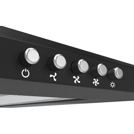 CIARRA Hotte Aspirante 90cm 370 M3/h 2pcs Filtre Actif Recyclage Ou Evacuation 3 Vitesses Classe A 201BK90 Noir 7 CIARRA Hotte Aspirante 90cm 370 M3/h 2pcs Filtre Actif Recyclage Ou Evacuation 3 Vitesses Classe A 201BK90 Noir – Image 5