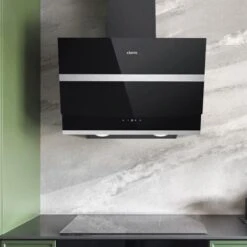 CIARRA Hotte Tactile Inclinee 60cm 650 M3/h 4 Vitesses Booster Fonction Classe A++ Verre Noir - 736NBK60 -VIDAXL || Bosch || Whirlpool Soldes 24417622 4