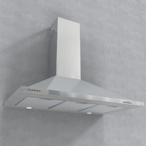 CIARRA Hotte Aspirante 90cm 550m3/h Led Recyclage Ou Evacuation 3 Vitesses Inox - 301SS90 6 CIARRA Hotte Aspirante 90cm 550m3/h Led Recyclage Ou Evacuation 3 Vitesses Inox - 301SS90 – Image 4