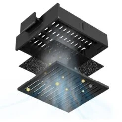 Hotte Encastrable 60cm 1pcs Filtre A Charbon 220m3/h 3 Vitesses Recyclage Hotte Aspirante 903BK60+001 Noir -VIDAXL || Bosch || Whirlpool Soldes 24417655 5