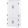 HOMCOM Armoire De Cuisine Contemporaine Multi-rangements 2 Placards 3 étagères MDF Panneaux Particules Blanc 2 HOMCOM Armoire De Cuisine Contemporaine Multi-rangements 2 Placards 3 étagères MDF Panneaux Particules Blanc -VIDAXL || Bosch || Whirlpool Soldes 24957261 1