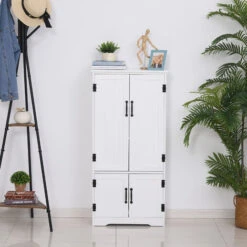 HOMCOM Armoire De Cuisine Contemporaine Multi-rangements 2 Placards 3 étagères MDF Panneaux Particules Blanc 8 HOMCOM Armoire De Cuisine Contemporaine Multi-rangements 2 Placards 3 étagères MDF Panneaux Particules Blanc -VIDAXL || Bosch || Whirlpool Soldes 24957261 2