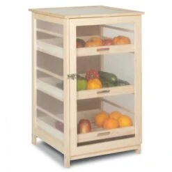 Légumier Fruitier En Bois VEGGE Avec 3 Tiroirs Amovibles -VIDAXL || Bosch || Whirlpool Soldes 25001814 3