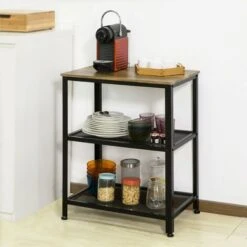 Desserte Roulante Chariot De Service à 3 Niveaux Étagère De Rangement Chariot De Cuisine,SoBuy SVW04-N -VIDAXL || Bosch || Whirlpool Soldes 25886007 5