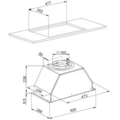 Groupe Filtrant 52cm 469m3/h 68db Silver - Airlux - Ahf545si -VIDAXL || Bosch || Whirlpool Soldes 25896545 3