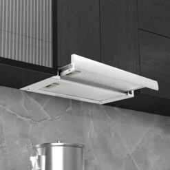 Hotte Aspirante Incorporée 480 M³/h Aluminium Acier Inoxydable