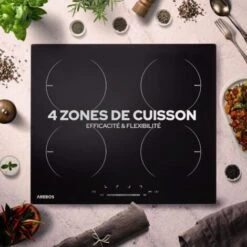 AREBOS Table De Cuisson à Induction Avec 4 Zones 16 Niveaux De Cuisson écran Tactile -VIDAXL || Bosch || Whirlpool Soldes 26429011 2